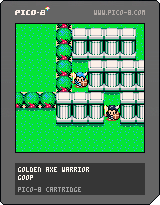 PICO-8 cart: goldenaxewarrior